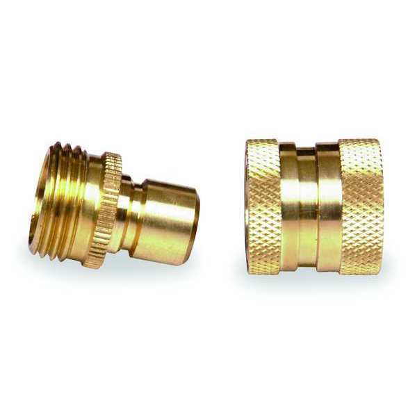 Quick Connector Set, M/F, GHT, Brass