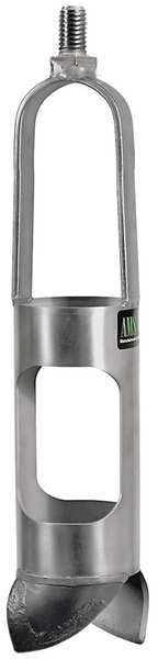 Auger, Mud, Dia 2 1/4 In, 5/8 In Thread