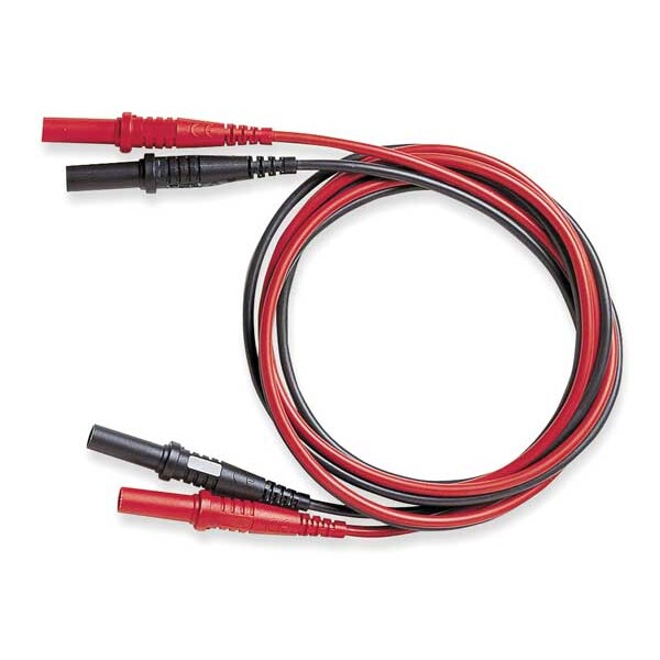 Test Leads, 48 In. L, Black/Red