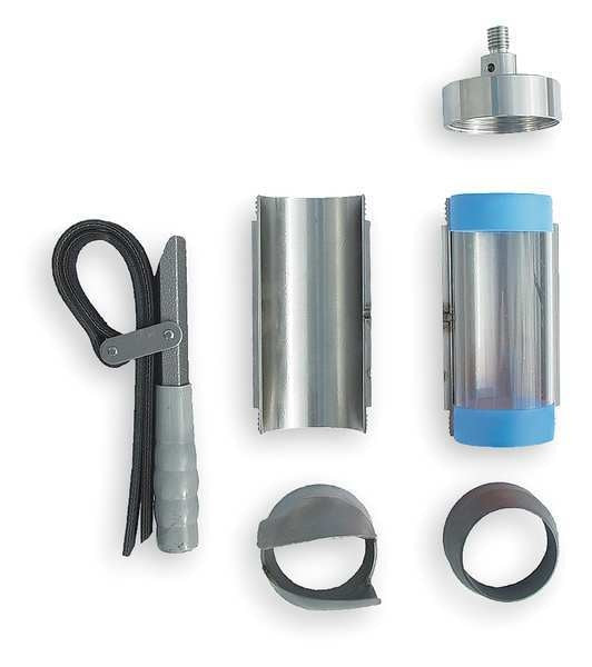 Split Core Sampler, Auger Tip, 2 1/2x 6 In