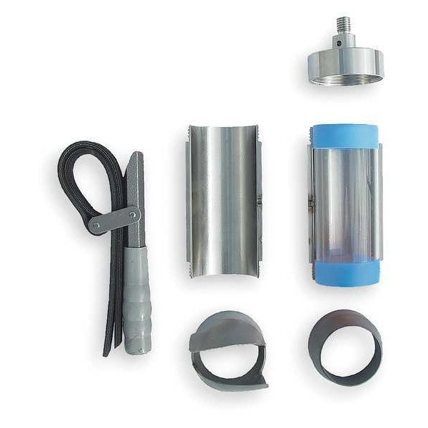 Split Core Sampler, Auger Tip, 2 1/2 x 6In