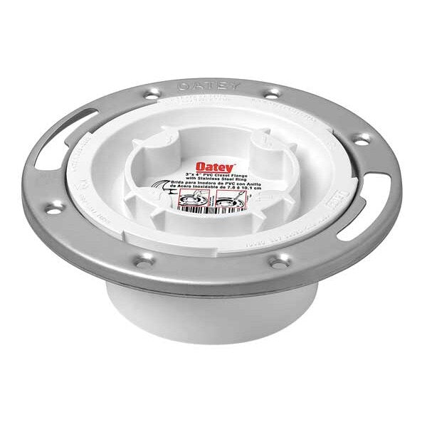 Toilet Flange, Floor, With Stainless Steel Ring