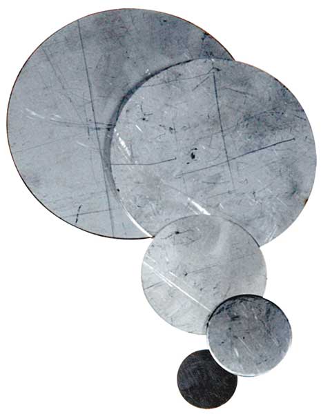 Cap Insert, Dia 2 1/2 In, Stainless Steel