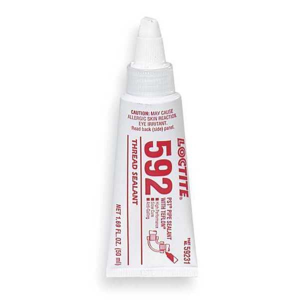 Pipe Sealant, 50mL, Tube, Medium, White 592(TM)