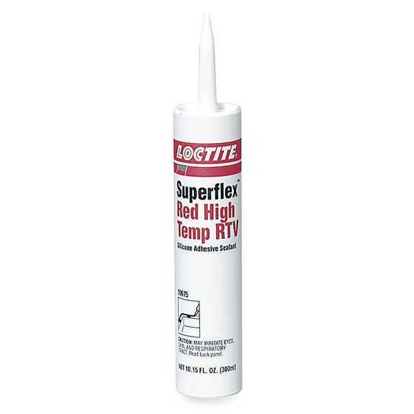 High Temp. Gasket Sealant, 300 mL, Red, Temp Range -75 to 600 Degrees F