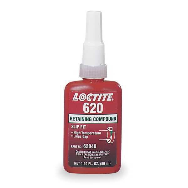High Remperature Resistant Retaining Compound 620, 1.7 fl oz, Bottle, Green