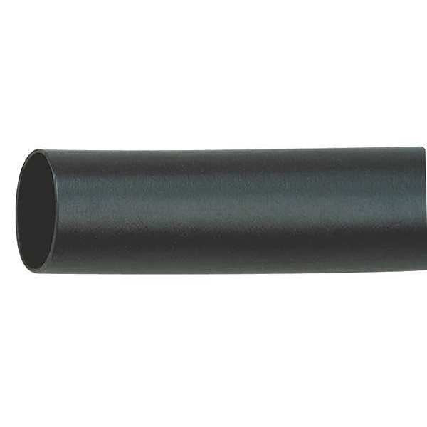 Shrink Tubing, 0.5in ID, Black, 6in, PK5