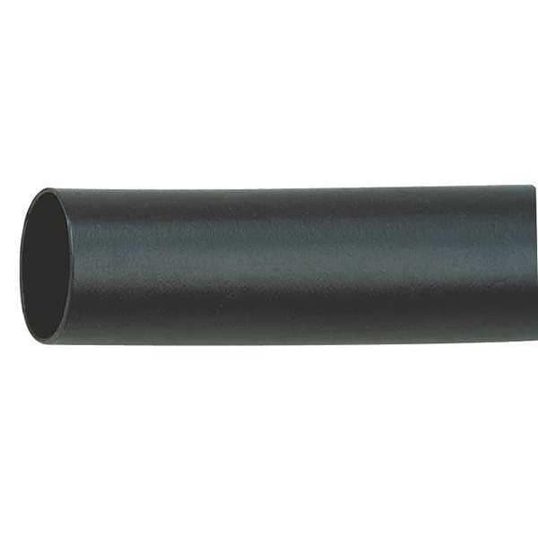 Shrink Tubing, 0.75in ID, Black, 4ft, PK5
