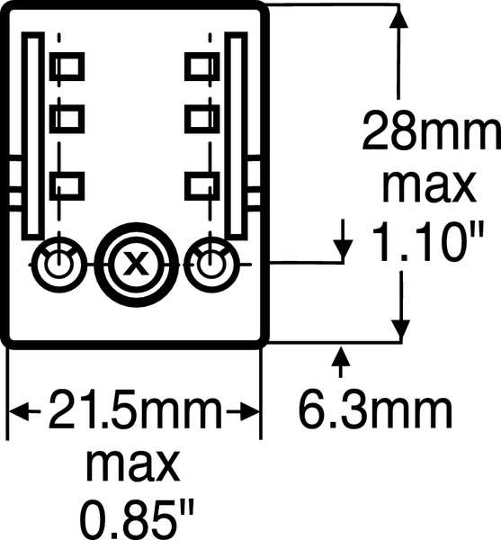 Time Delay Relay, 120VAC, 5A, DPDT, Square