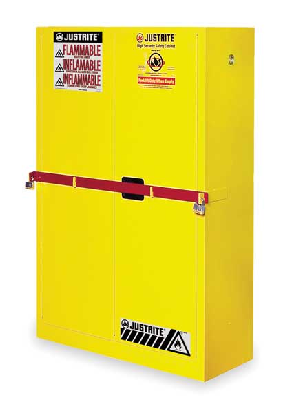 Flammable Safety Cabinet, 45 gal., Yellow