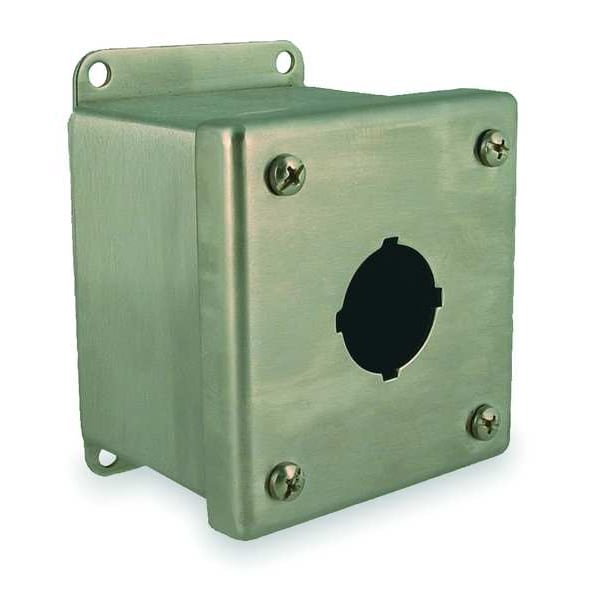 Pushbutton Enclosure, 30mm, 3.50 in. H, SS