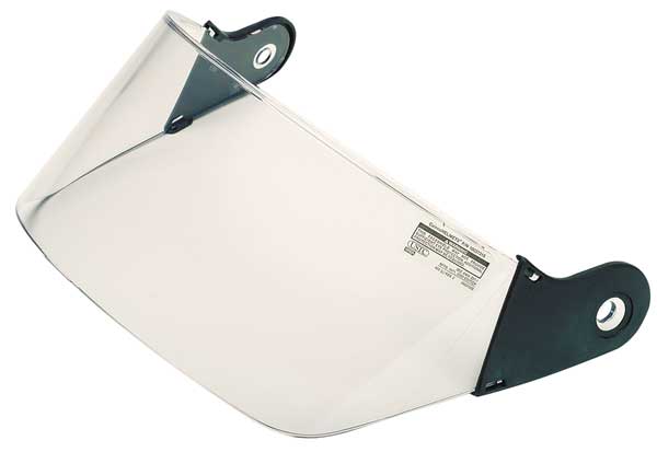 Fire and Rescue Visor, Standard, Clr, 4in