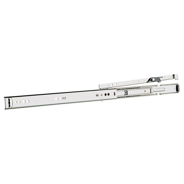 Drawer Slide, Rail Mount, Full, Soft Close, PK2, 1/2