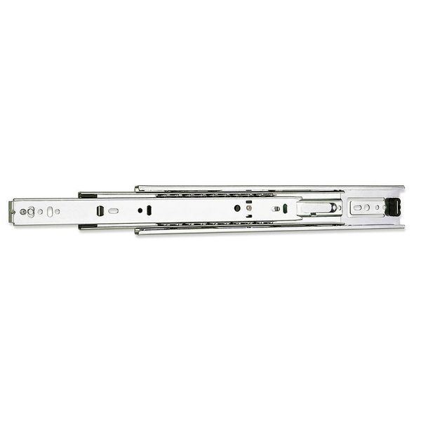 Drawer Slide, Side/Bracket Mount, Full, Soft Close, PK2, 1/2