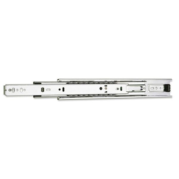 Drawer Slide, Side/Bracket Mount, Full, Soft Close, PK2, 1/2