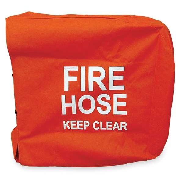 Fire Hose Cover, 25 In.L, 25 In.W, Red