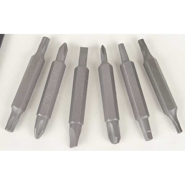 Phillips, Robertson Square Recess, Slotted, Torx(R) Bit 8 1/2 in, Drive Size: 1/4 in