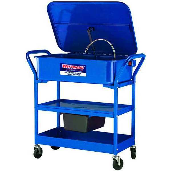 Parts Washer, Mobile, 20 Gal, L 28-13/64