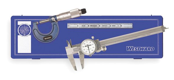 Measuring Tool Kit, 3 Pc, Hardened Case