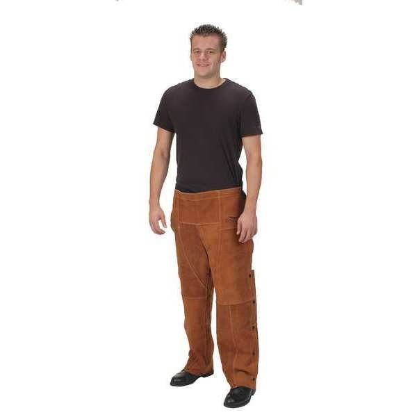 Welding Chaps, Brown, Leather, 29