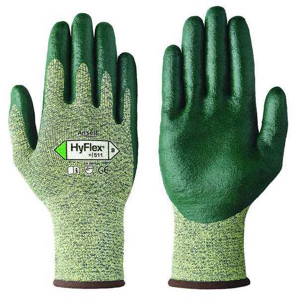 Cut Resistant Coated Gloves, A5 Cut Level, Nitrile, 2XL, 1 PR