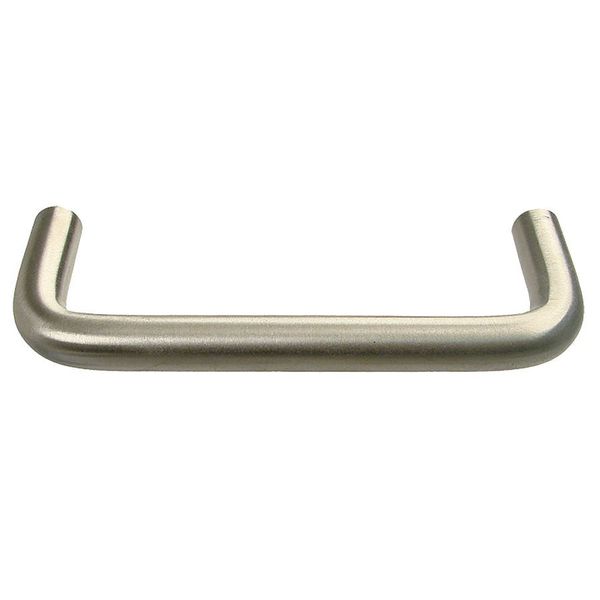 Pull Handle, SS, 6 In. H, Natural, Threaded Holes