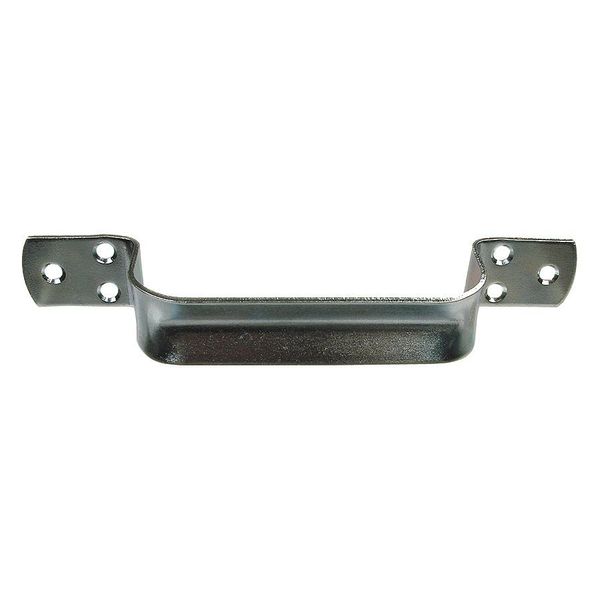 Pull Handle, Steel, Polished Zinc, Unth. Through Holes