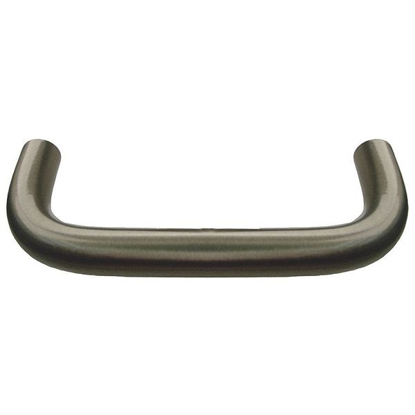 Pull Handle, SS, 8 In. H, Natural, Threaded Holes