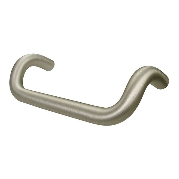 Offset Pull Handle, Stainless Steel, Polished, Threaded Holes