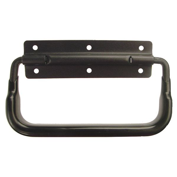 Folding Pull Handle, Aluminum, Matte, Unthr. Through Holes