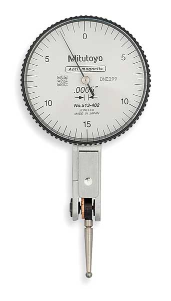 Dial Test Indicator, Hori, 0 to 0.030 In