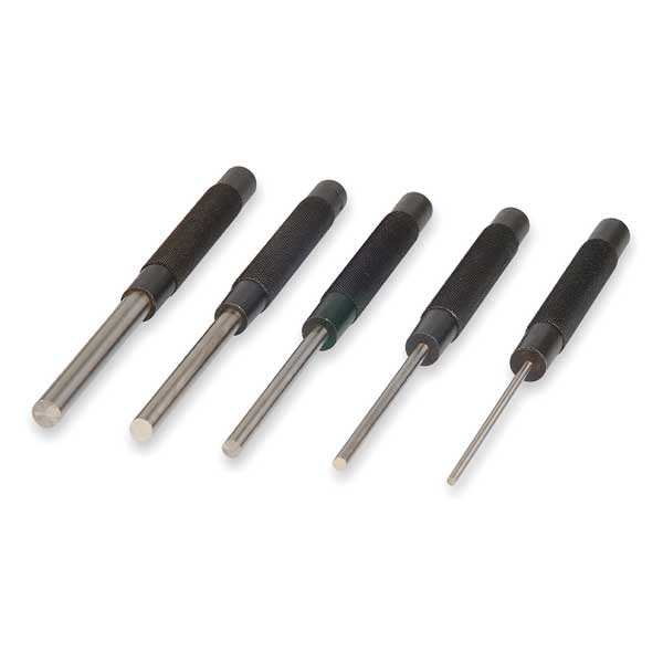 Drive Pin Punch Set, 5 Pieces, Steel