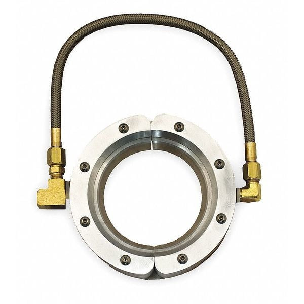 Air Wipe, 1/4 In NPT, 3 In Dia., Alum