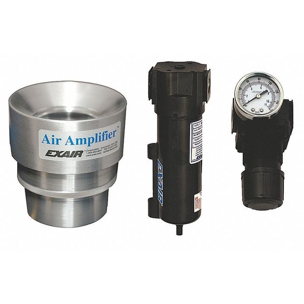 Air Amplifier Kit, 5 In Inlet, 50 CFM