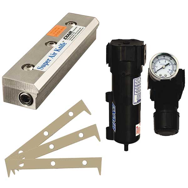 Air Knife Kit, 1/4 In NPT, 48 In L, SS