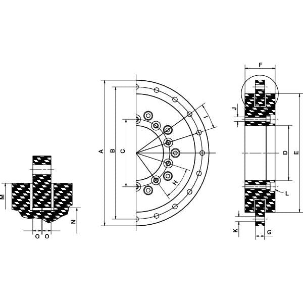 Slewing Ring Bearing, RPM 100