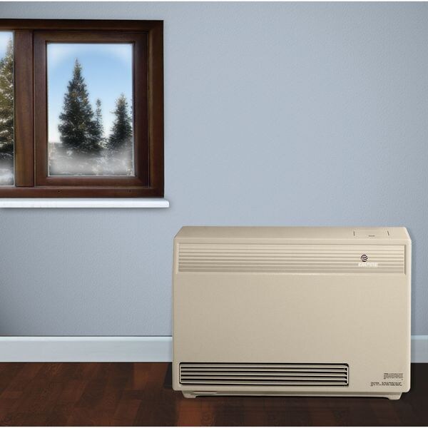 Gas Freestanding Floor Heater, Propane, Direct Vent Vent Type, Fan Forced Convection