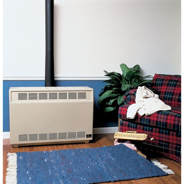 Gas Fired Room Heater, 18-3/8 In. D