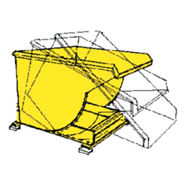 Self Dumping Hopper, Medium Duty, Gray