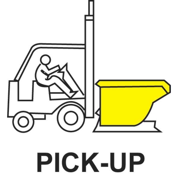 Self Dumping Hopper, Medium Duty, Gray
