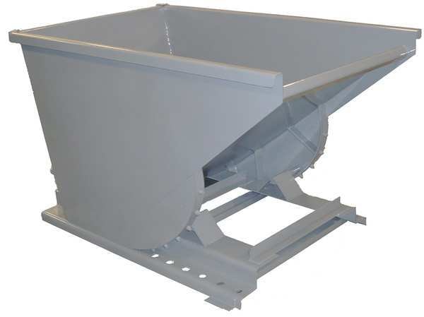 Self Dumping Hopper, Medium Duty, Gray