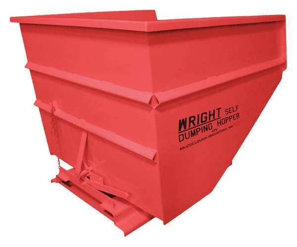 Self Dumping Hopper, Medium Duty, Red