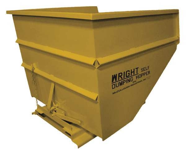Self Dumping Hopper, Medium Duty, Yellow