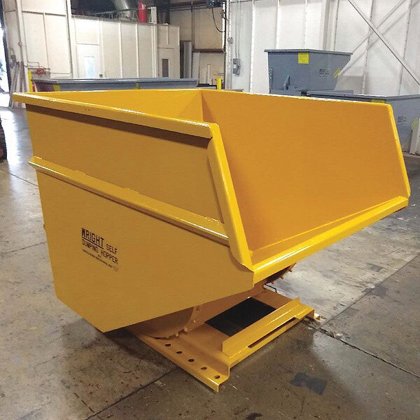 Self Dumping Hopper, Medium Duty, Yellow