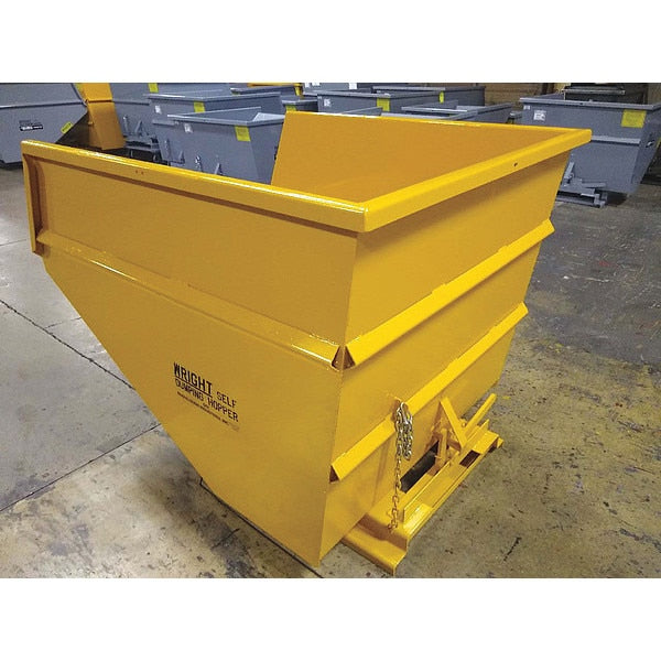 Self Dumping Hopper, Medium Duty, Yellow