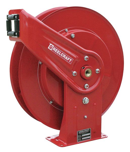 Spring Return Hose Reel, 3/8 in Hose Dia., 50 ft Length, 5,000 psi
