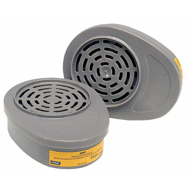 Cartridge, Bayonet, OV, CL, SD, CD, HC, Yellow, 2 PK, NIOSH 42 CFR 84