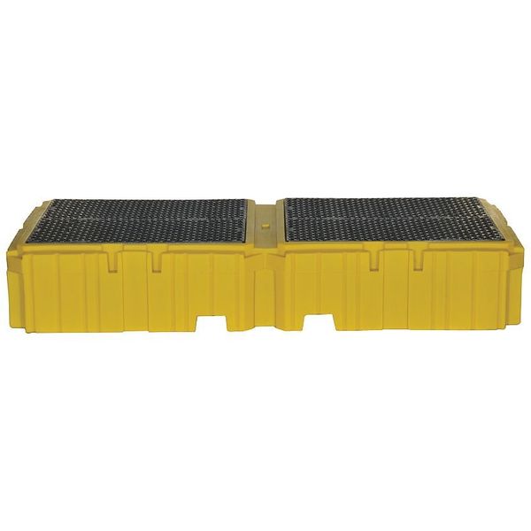 Twin IBC Containment Unit, 535 gal Spill Capacity, 8000 lb., Polyethylene