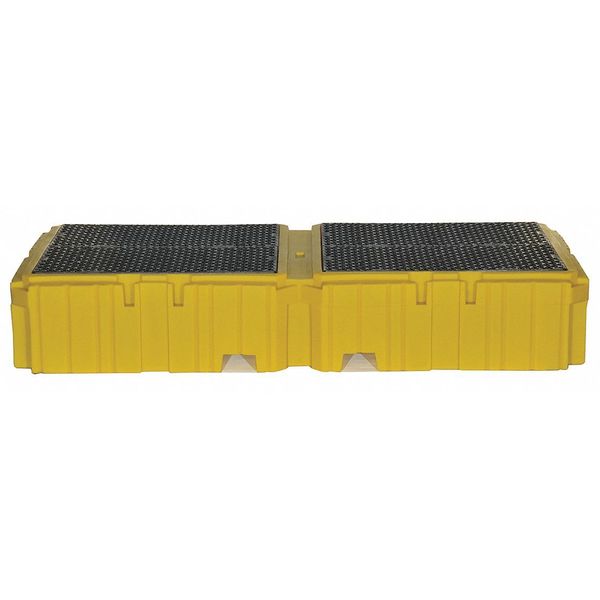 Twin IBC Containment Unit, 535 gal Spill Capacity, 8000 lb., Polyethylene