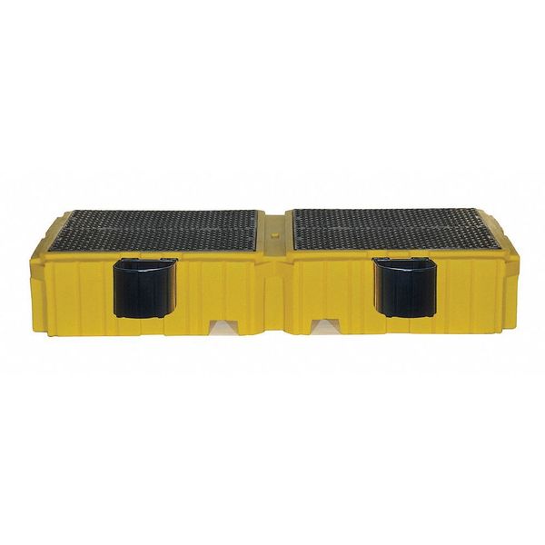 Twin IBC Containment Unit, 535 gal Spill Capacity, 8000 lb., Polyethylene